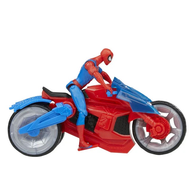 MARVEL SPIDERMAN WEB BLAST CYCLE KIDS PLAYSET