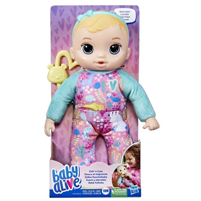 BABY ALIVE SOFT N CUTE DOLL BLONDE HAIR