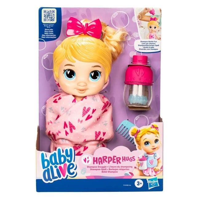 BABY ALIVE SHAMPOO SNUGGLE HARPER HUGS DOLL