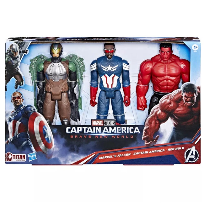 MARVEL CAPTAIN AMERICA BRAVE NEW WORLD 3-PACK TITAN HERO