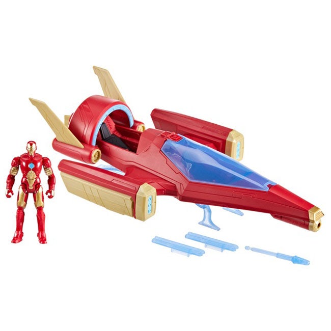 HASBRO MARVEL AVENGERS IRON MAN REPULSOR BLAST BATTLE JET SE