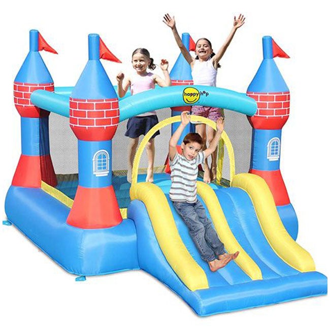 HAPPY HOP CASTLE BOUNCER WITH DOUBLE SLIDE
