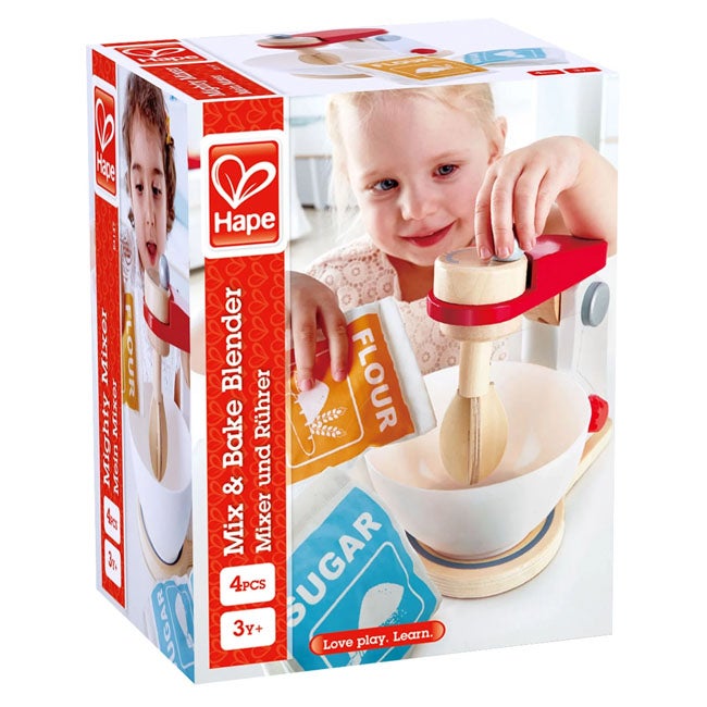 HAPE WOODEN MIX AND BAKE BLENDER