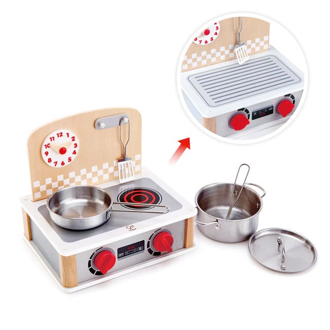 HAPE 2-IN-1 KITCHEN AND GRILL SET