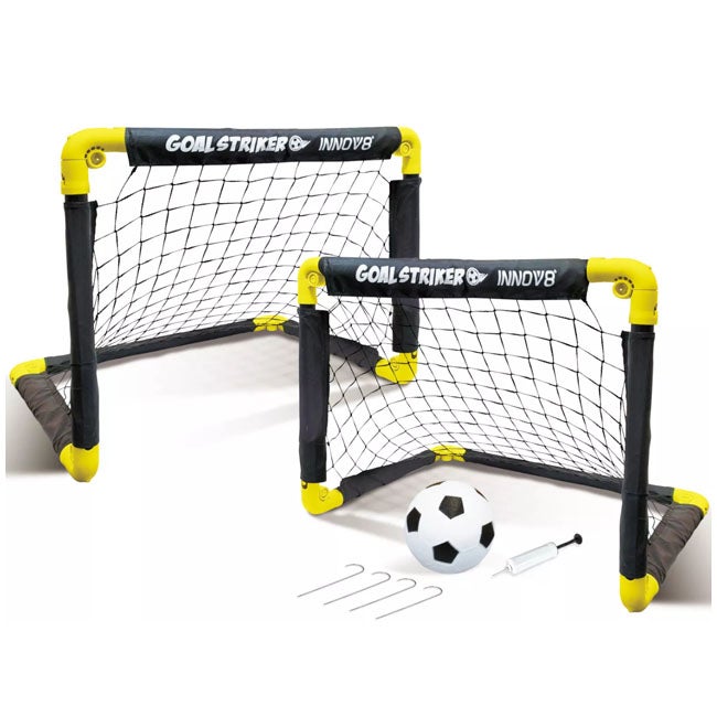 HOSTFULL FOLDING DOUBLE MINI SOCCER GOAL SET