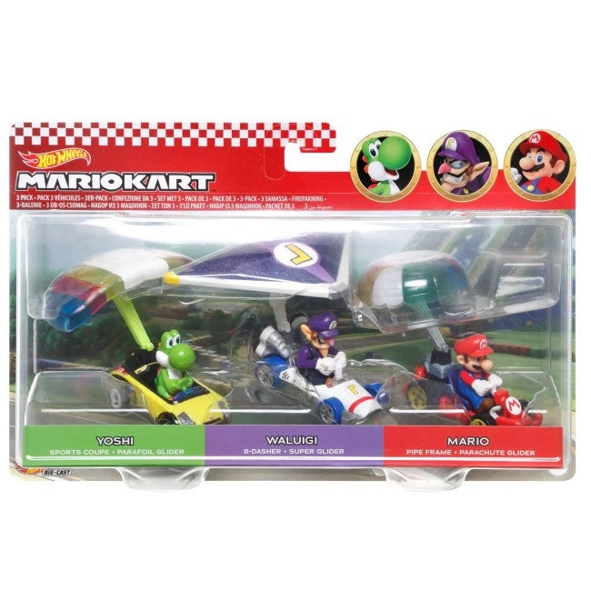 HOTWHEELS BASIC 3 CAR PACK - SUPER MARIO