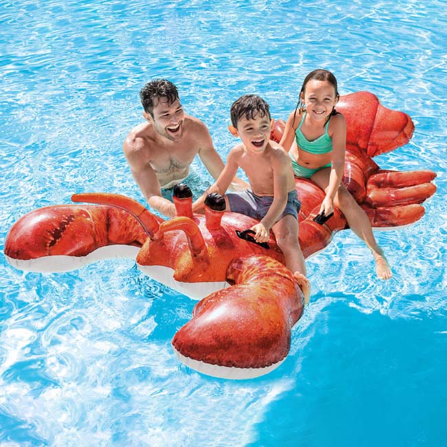 INTEX INFLATABLE LOBSTER RIDE-ON 213CM X 137CM X 30CM