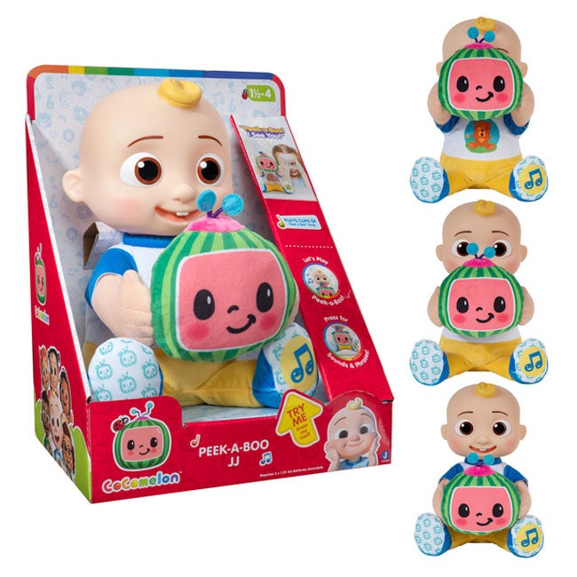 COCOMELON PEEK A BOO JJ PLUSH INTERACTIVE TOY