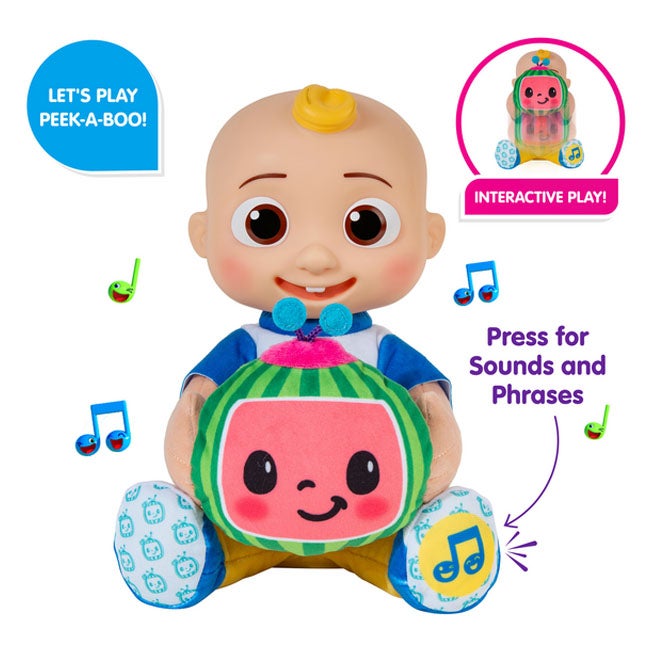 COCOMELON PEEK A BOO JJ PLUSH INTERACTIVE TOY
