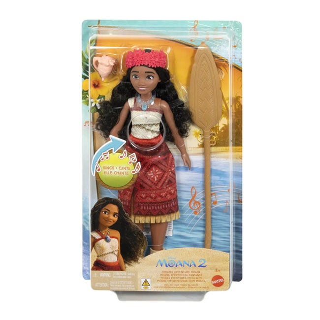 DISNEY MOANA 2 FEATURE MOANA DOLL SINGING BATTERY OPERATED