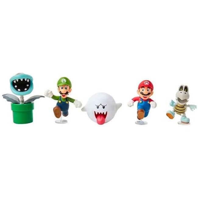 SUPER MARIO 2.5INCH 5PK FIGURES