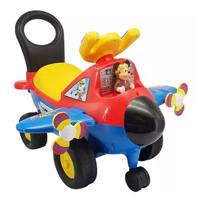 KIDDIELAND DISNEY MICKEY MOUSE PLANE LIGHT SOUND RIDE-ON