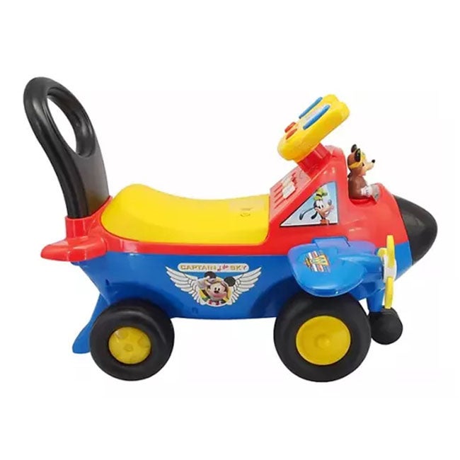 KIDDIELAND DISNEY MICKEY MOUSE PLANE LIGHT SOUND RIDE-ON
