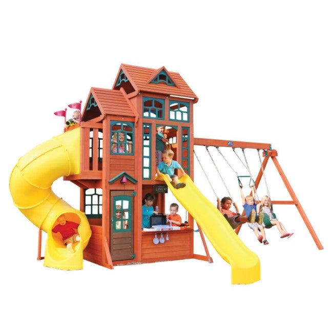 KIDKRAFT CANYONRIDGE WOODEN GYMSET