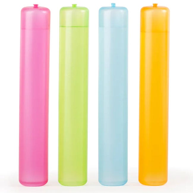 KIKKERLAND SET OF 8 REUSABLE ICE STICKS FITS IN WATER BOTTLE