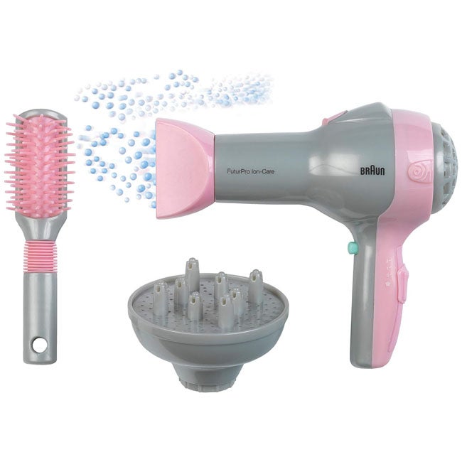 KLEIN BRAUN - HAIRDRYER WITH DIFFUSER AND BRUSH