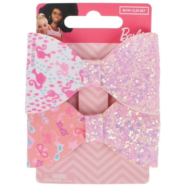 BARBIE BOW CLIPS PACK OF 2