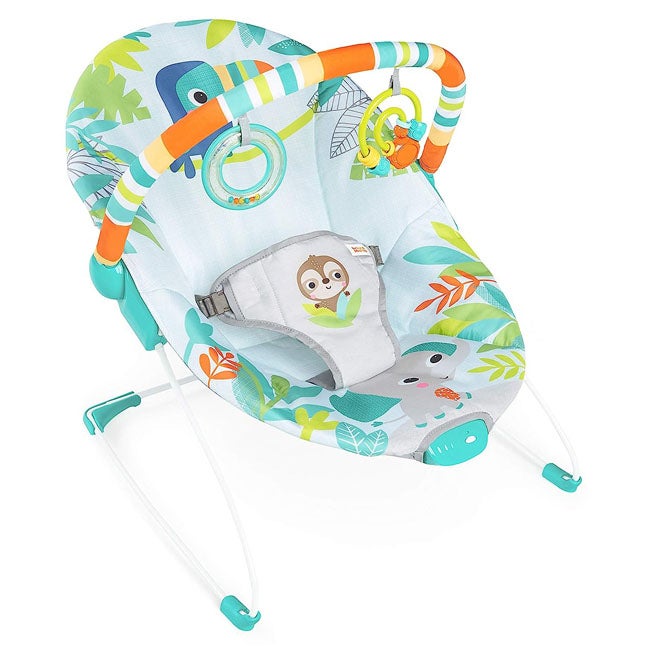 BRIGHT STARTS RAINFOREST VIBES BABY BOUNCER