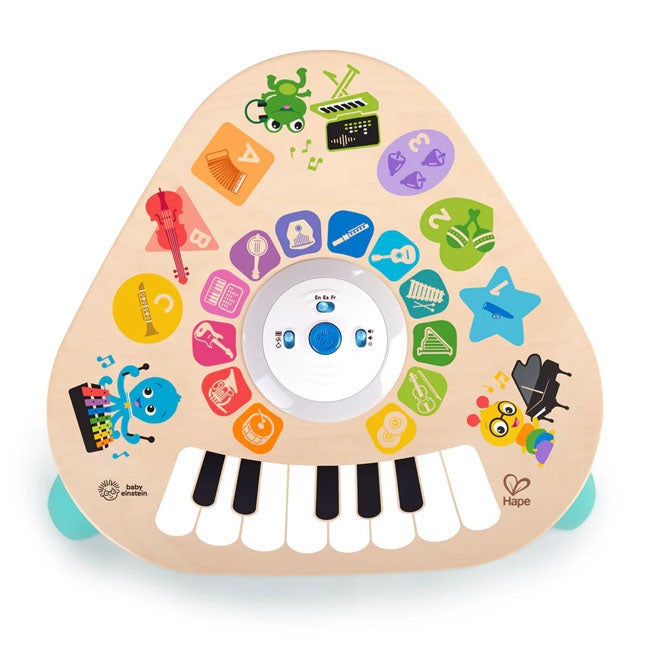 BABY EINSTEIN BY HAPE CLEVER COMPOSER WOODEN ACTIVITY TABLE