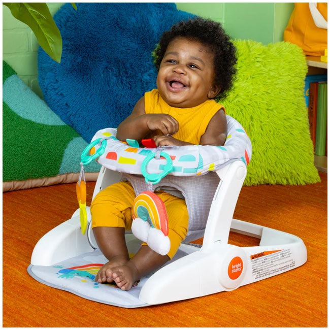 BRIGHT STARTS LEARN TO SIT 2-POSITION FLOOR SEAT PLAYFUL
