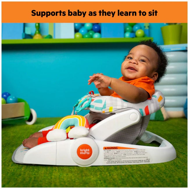 BRIGHT STARTS LEARN TO SIT 2-POSITION FLOOR SEAT PLAYFUL