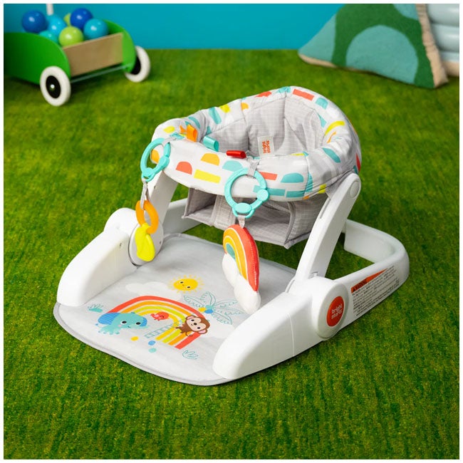 BRIGHT STARTS LEARN TO SIT 2-POSITION FLOOR SEAT PLAYFUL