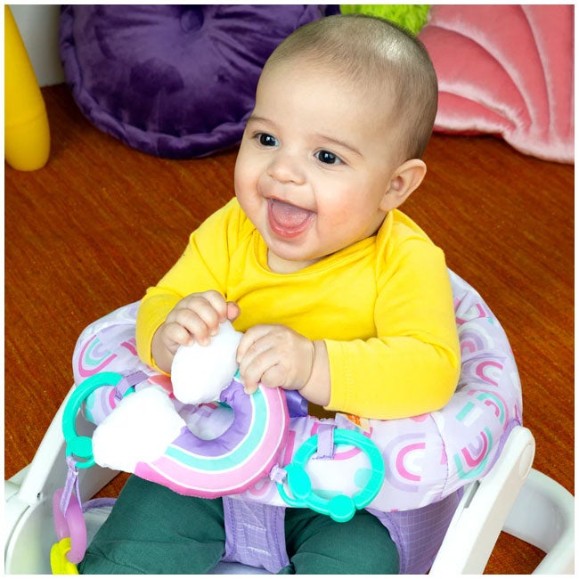 BRIGHT STARTS LEARN TO SIT 2-POSITION FLOOR SEAT PURPLE