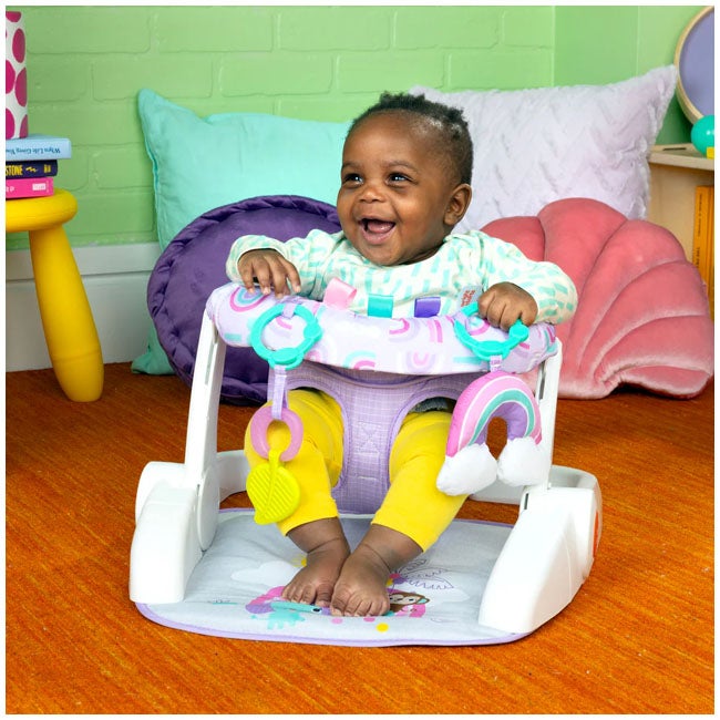 BRIGHT STARTS LEARN TO SIT 2-POSITION FLOOR SEAT PURPLE