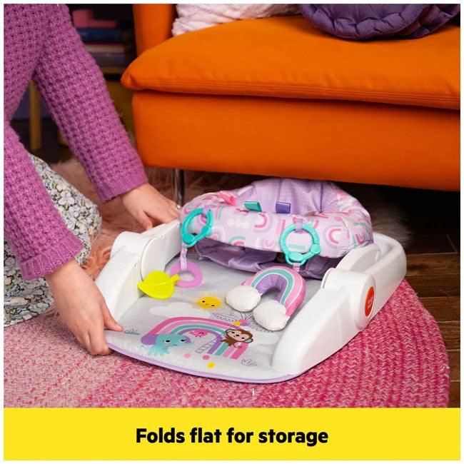 BRIGHT STARTS LEARN TO SIT 2-POSITION FLOOR SEAT PURPLE