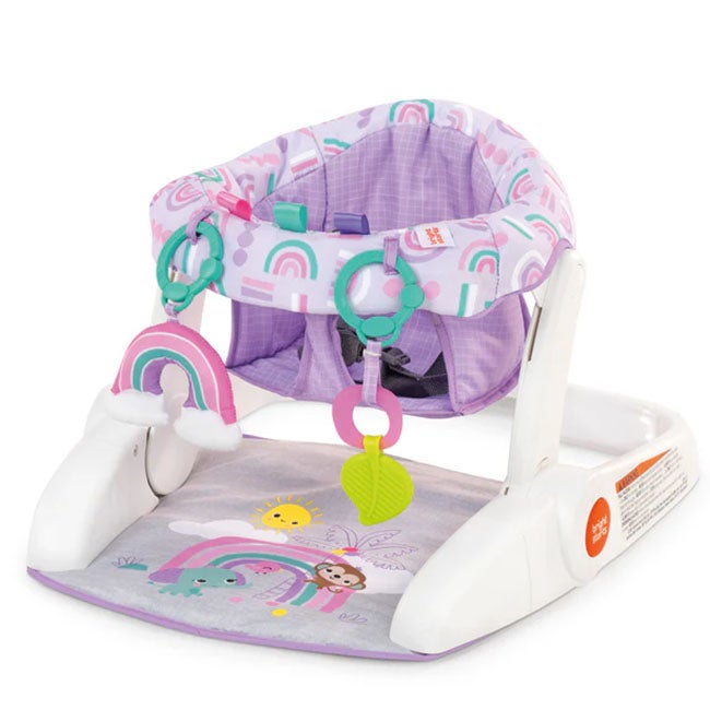 BRIGHT STARTS LEARN TO SIT 2-POSITION FLOOR SEAT PURPLE