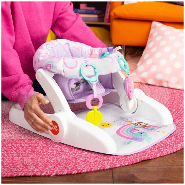 BRIGHT STARTS LEARN TO SIT 2-POSITION FLOOR SEAT PURPLE