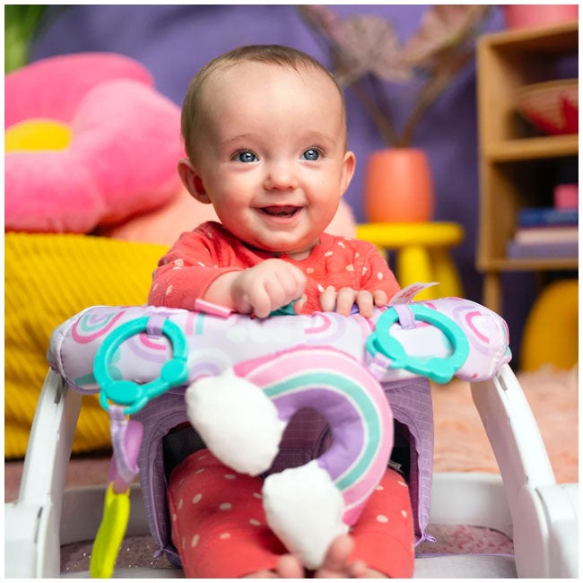 BRIGHT STARTS LEARN TO SIT 2-POSITION FLOOR SEAT PURPLE