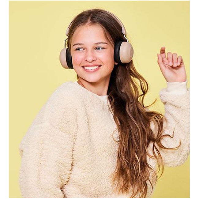 KREAFUNK BUZZ KIDS BLUETOOTH HEADPHONE IVORY SAND