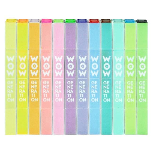 WOW GENERATION DOUBLE ENDED SQUARED MARKERS