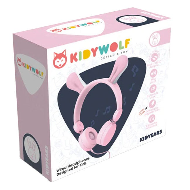 KIDYWOLF KIDYEARS WIRED HEADPHONES RABBIT