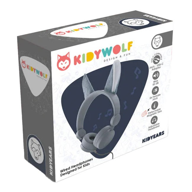 KIDYWOLF KIDYEARS WIRED HEADPHONES WOLF