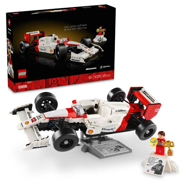 LEGO ICONS MCLAREN MP4/4 AND AYRTON SENNA