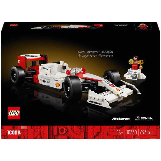 LEGO ICONS MCLAREN MP4/4 AND AYRTON SENNA
