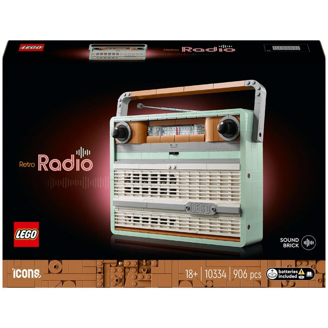 LEGO ICONS RETRO RADIO MUSIC HOME DECOR BUILDING SET