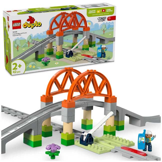 LEGO DUPLO TRAIN BRIDGE AND TRACK EXPANSION SET