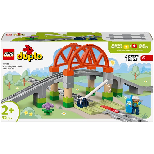 LEGO DUPLO TRAIN BRIDGE AND TRACK EXPANSION SET