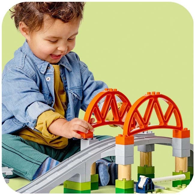 LEGO DUPLO TRAIN BRIDGE AND TRACK EXPANSION SET