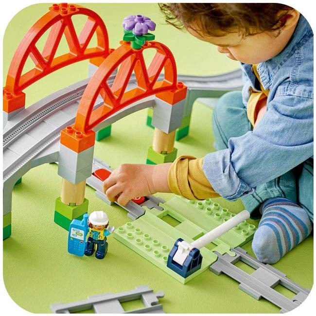 LEGO DUPLO TRAIN BRIDGE AND TRACK EXPANSION SET