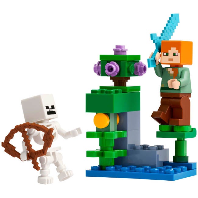 LEGO MINECRAFT THE LUSH CAVE FIGHT