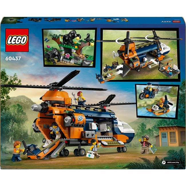 LEGO CITY JUNGLE EXPLORER HELICOPTER AT BASE CAMP