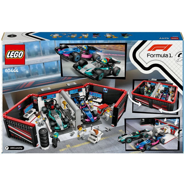 LEGO CITY F1 GARAGE AND MERCEDES-AMG AND ALPINE CARS