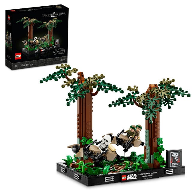 LEGO STAR WAR ENDOR SPEEDER CHASE DIORAMA