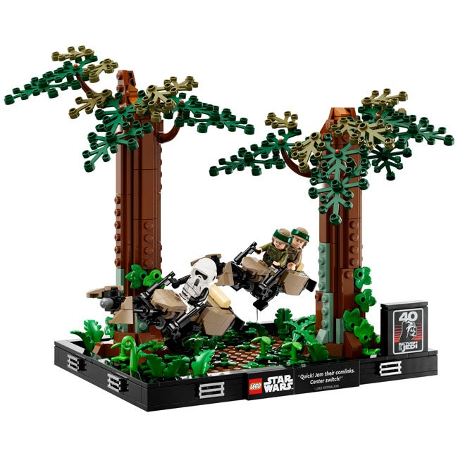LEGO STAR WAR ENDOR SPEEDER CHASE DIORAMA