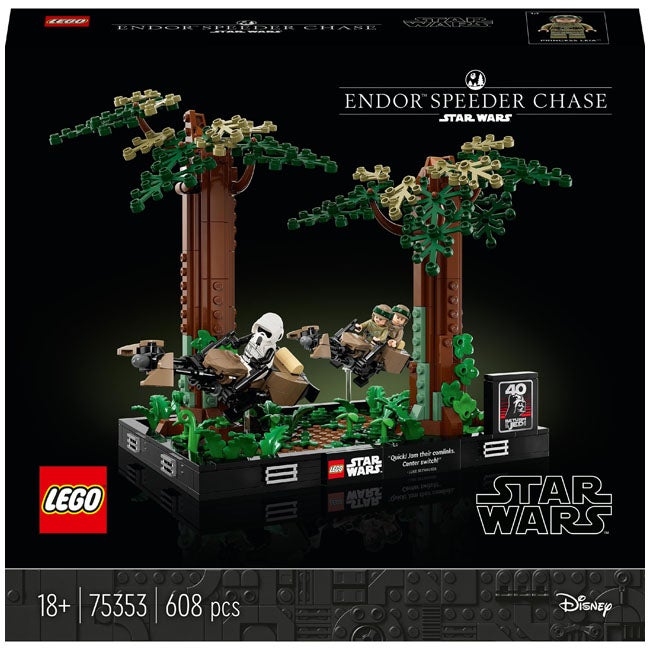 LEGO STAR WAR ENDOR SPEEDER CHASE DIORAMA