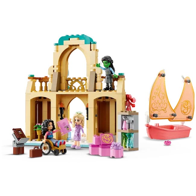 LEGO WICKED GLINDA ELPHABA AND NESSAROSE AT SHIZ UNIVERSITY